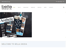 Tablet Screenshot of bellamedia.com.au